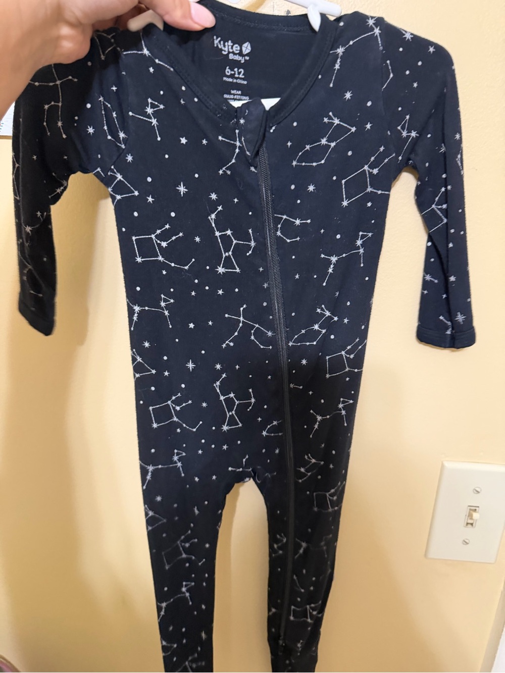 Kyte Baby Navy Constellation Zip One-Piece for Kids 6-12m